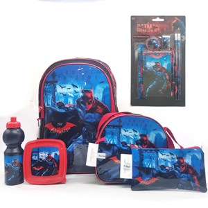 ست 12 در 1 کوله پشتی 46 سانتی بتمن The Batman مدل Promotion Items 12 in 1 - The Batman _کوله پشتی